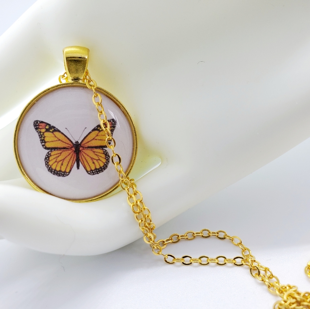 Monarch Butterfly Necklace